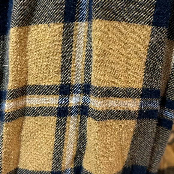 American Eagle Outfitters Men's Yellow Plaid Casual Button Down Shirt - Picture 6 of 6